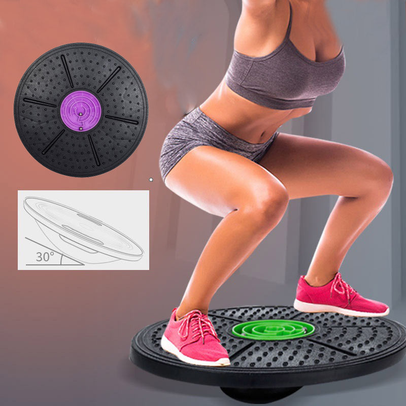 Yoga Balance Board Disc Stability Round Plates Exercise Trainer for Fitness Sports Waist Wriggling Fitness Balance Board - Comfy Collectors