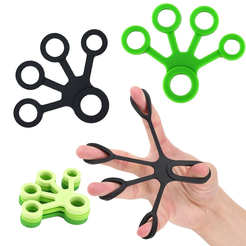 Silicone Grip Device Finger Exercise Stretcher Arthritis Hand Grip Trainer Strengthen Rehabilitation Training To Relieve Pain - Comfy Collectors