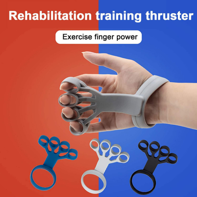 Silicone Grip Device Finger Exercise Stretcher Arthritis Hand Grip Trainer Strengthen Rehabilitation Training To Relieve Pain - Comfy Collectors