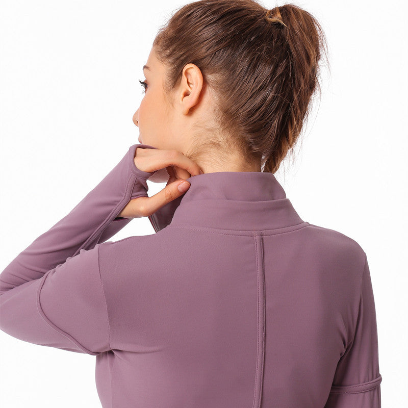 Yoga wear jacket Long sleeve yoga wear jacket for running - Comfy Collectors