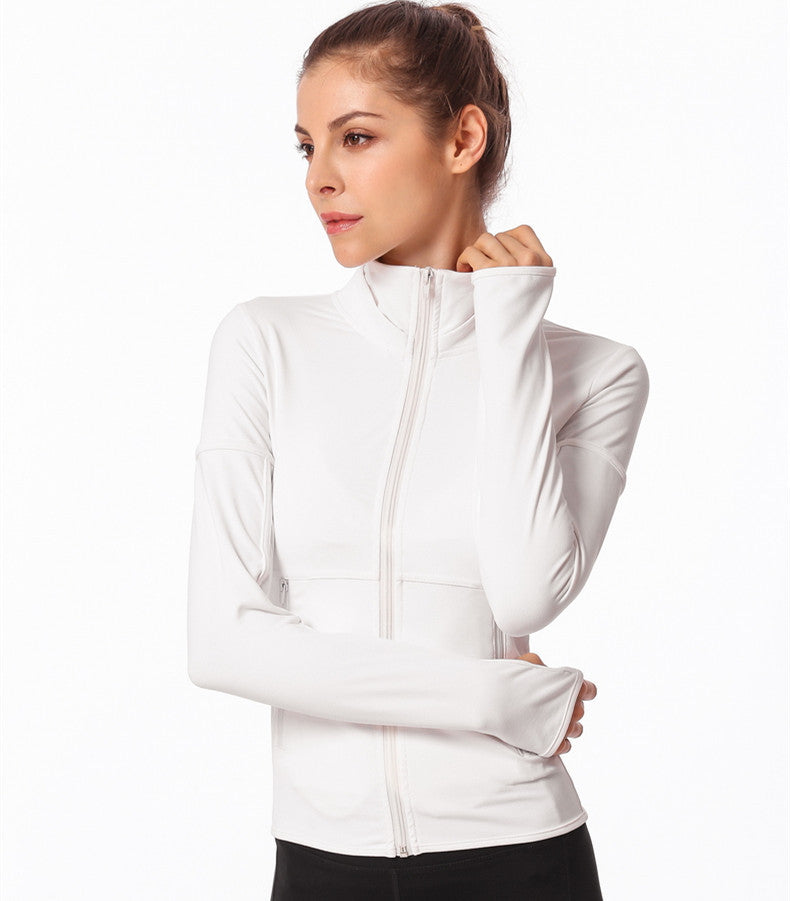 Yoga wear jacket Long sleeve yoga wear jacket for running - Comfy Collectors