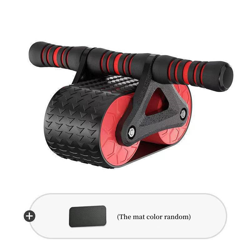 Double Wheel Abdominal Exerciser Women Men Automatic Rebound Ab Wheel Roller Waist Trainer Gym Sports Home Exercise Devices - Comfy Collectors